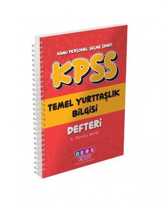 4034 KPSS Temel Yurttaşlık Bilgisi Defteri (DK)