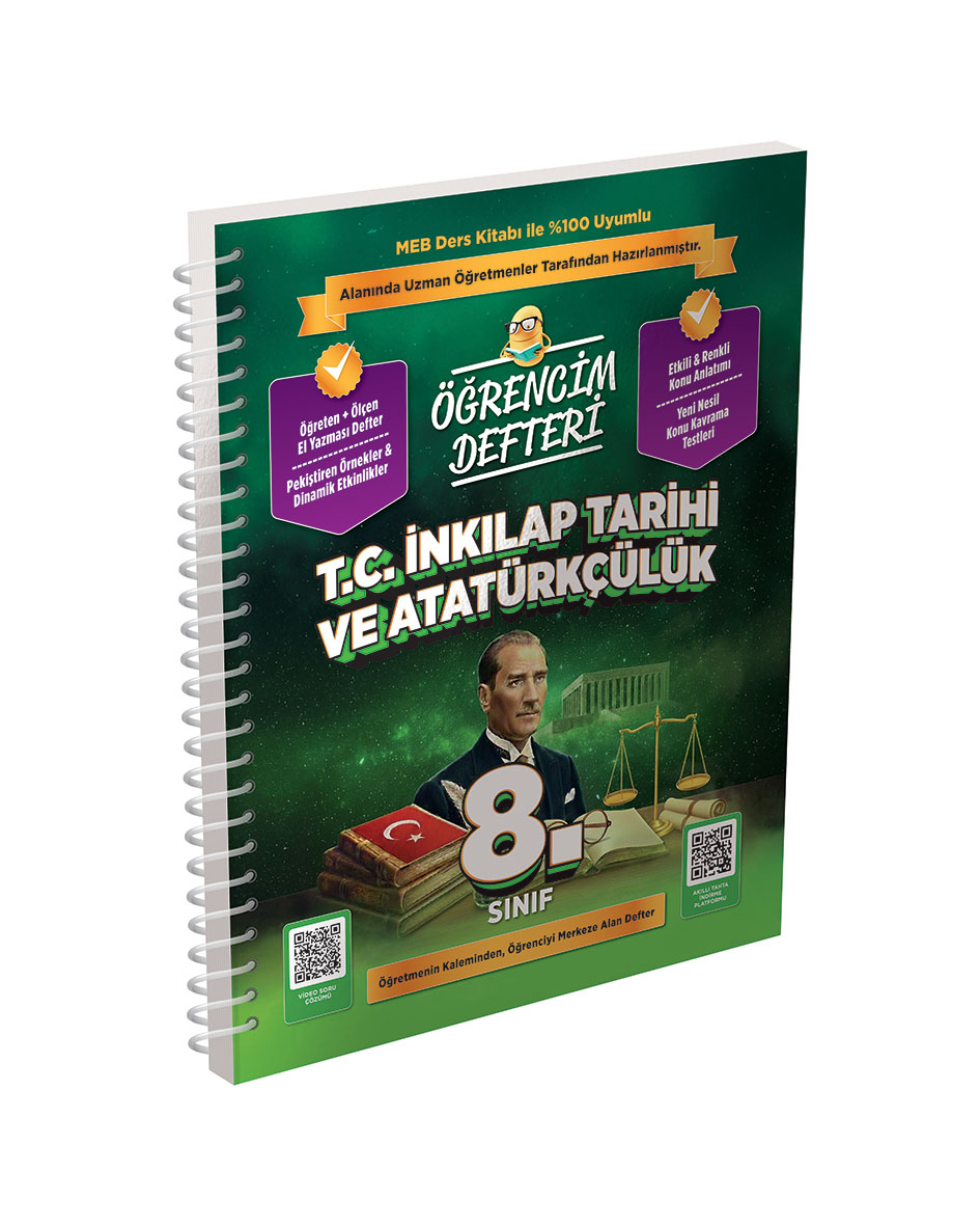 3209 8.Sınıf T.C. İnkılap Tarihi ve Atatürkçülük Öğrencim Defteri 3209 8.Sınıf T.C. İnkılap Tarihi ve Atatürkçülük Öğrencim Defteri
