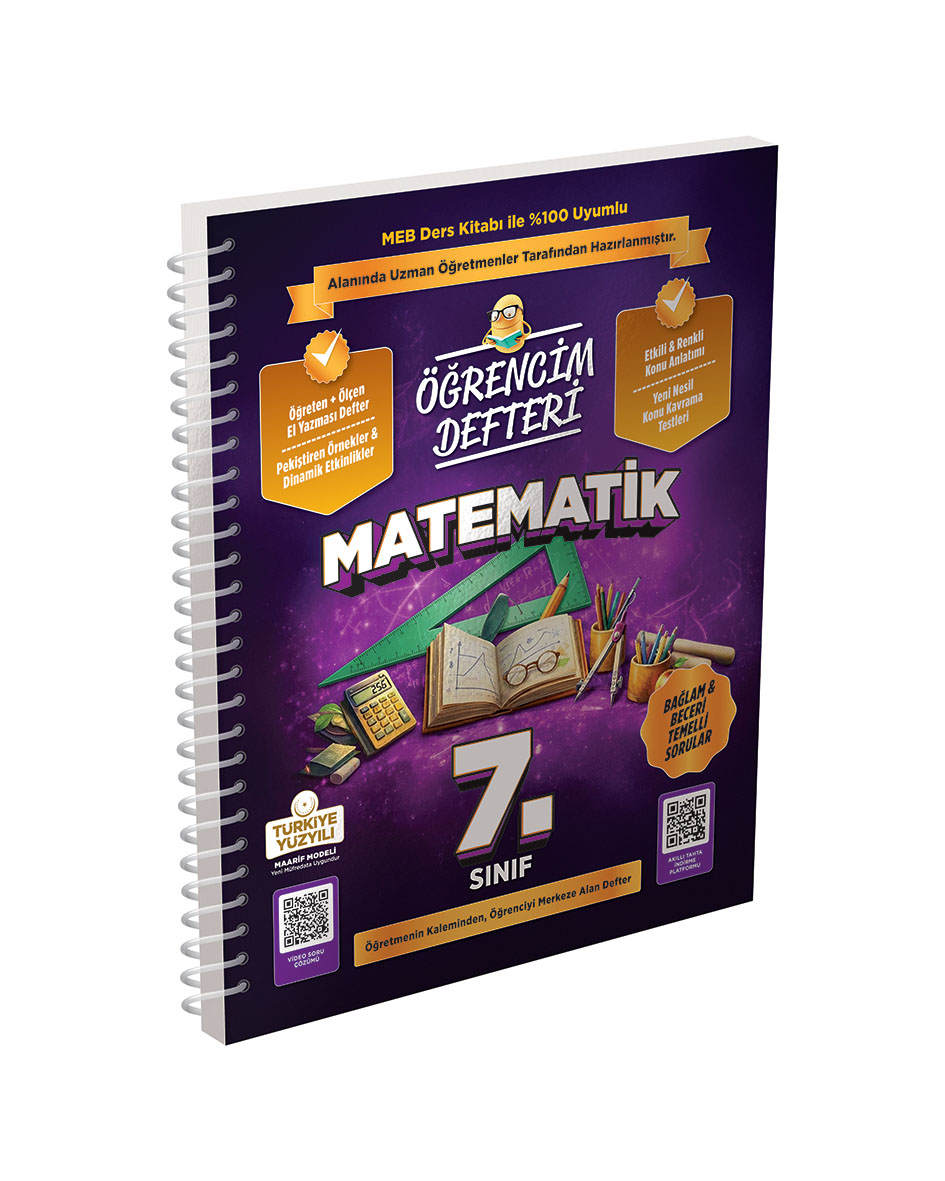 3402 7.Sınıf Matematik Öğrencim Defteri