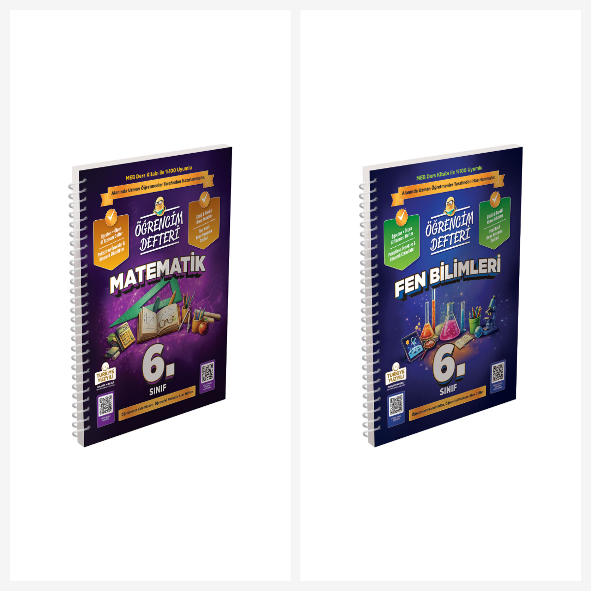 6. Sınıf Öğrencim Defterleri Matematik- Fen Bilimleri Set. 6. Sınıf Öğrencim Defterleri Matematik- Fen Bilimleri Set.