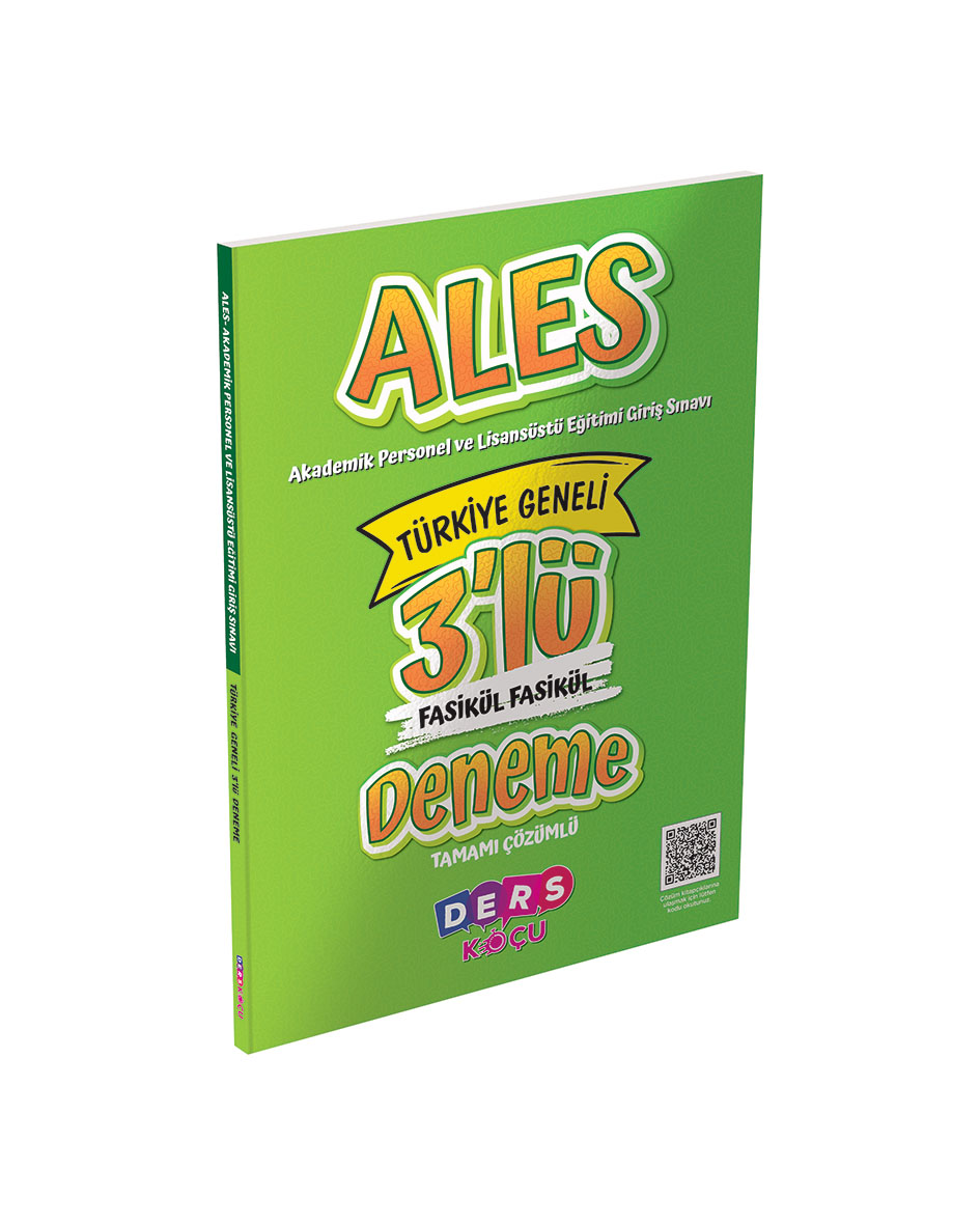 ALES 3 'Lü Fasikül Fasikül Deneme Sınavı Ders Koçu (DK)