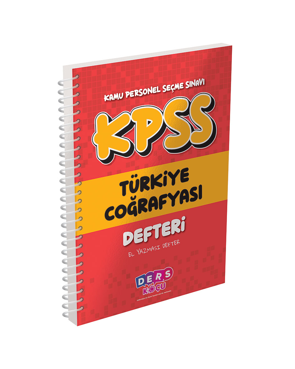 KPSS Türkiye Coğrafyası Defteri (DK) KPSS Türkiye Coğrafyası Defteri (DK)