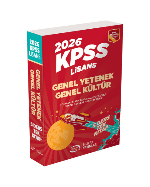1151 KPSS GYGK Lisans 5 Ders Tek Kitap Konu A. Sor