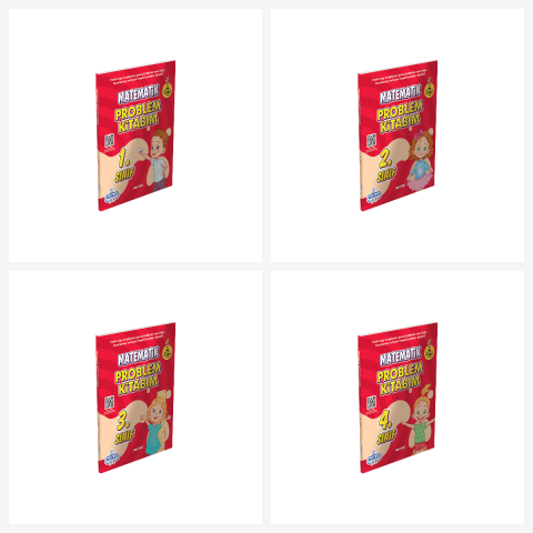 1.sınıf - 2.sınıf - 3.sınıf Ve 4.sınıf Matematik Problem Kitap Seti.