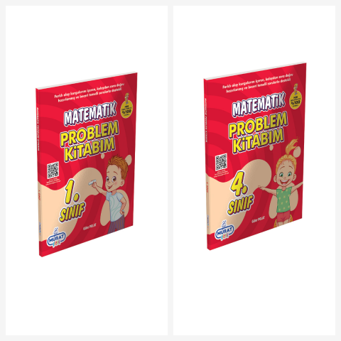 1.sınıf Matematik Ve 4.sınıf Matematik Problem Kitap Seti.