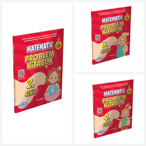 2.sınıf Matematik 3.sınıf Matematik Ve 4.sınıf Matematik Problem Kitap Seti.