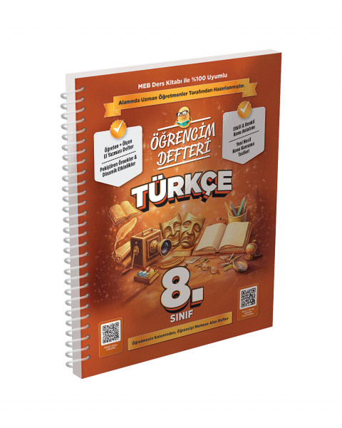 3206 8.Sınıf Türkçe Öğrencim Defteri