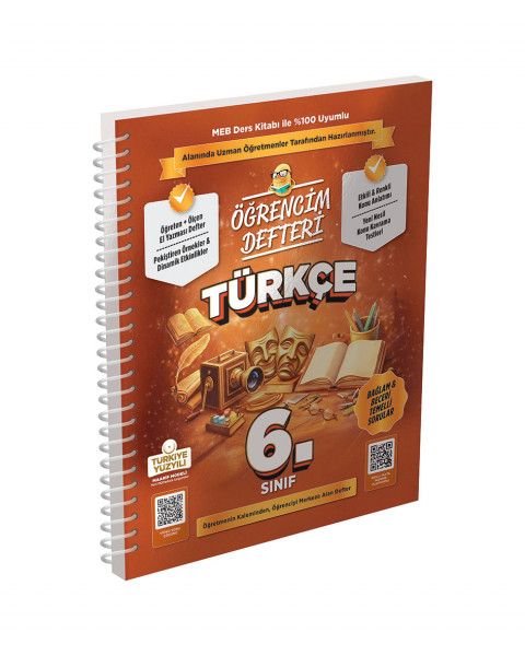 3306 6.Sınıf Türkçe Öğrencim Defteri