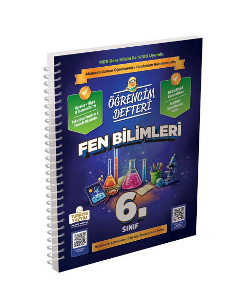 3308 6.Sınıf Fen Bilimleri Öğrencim Defteri