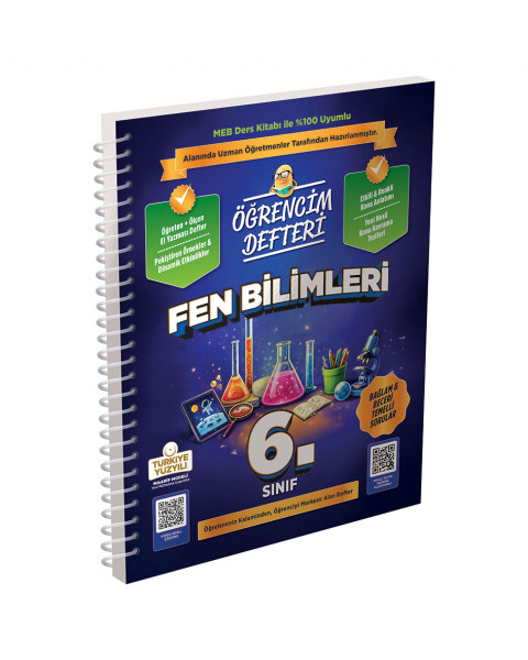 3308 6.Sınıf Fen Bilimleri Öğrencim Defteri