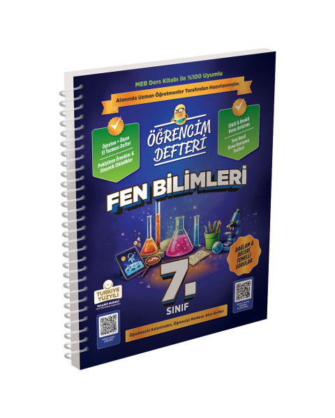 3403 7.Sınıf Fen Bilimleri Öğrencim Defteri