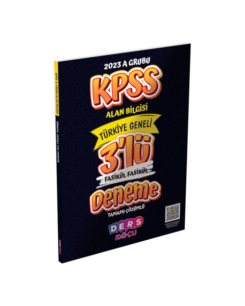 KPSS A Grubu Alan Bilgisi 3 'Lü Fasikül Fasikül Deneme Sınavı (DK)