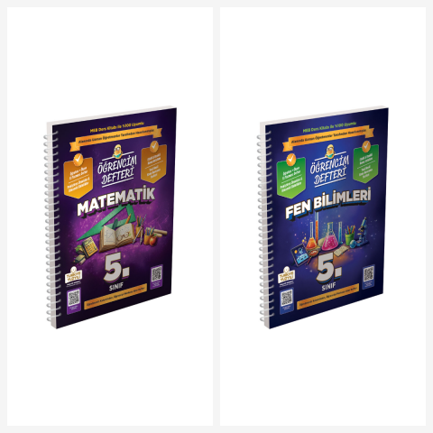 5. Sınıf Öğrencim Defterleri Matematik- Fen Bilimleri Set.