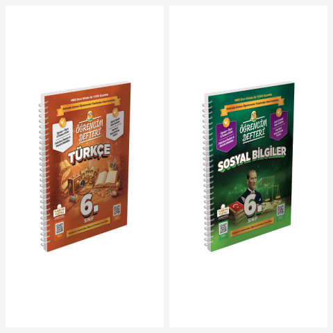 6. Sınıf Öğrencim Defterleri Türkçe- Sosyal Bilgiler Set.