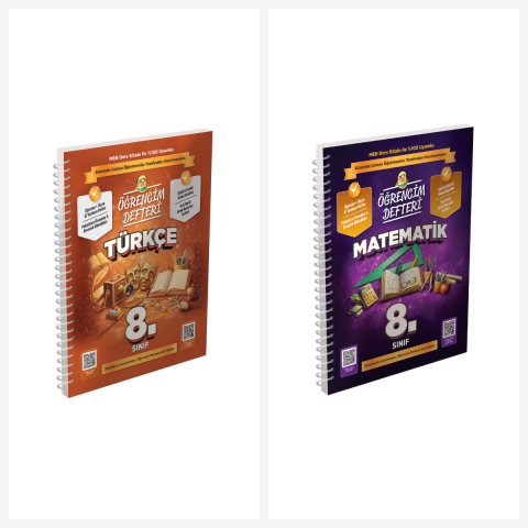 8. Sınıf Öğrencim Defterleri Türkçe- Matematik Set.
