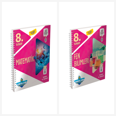 8.sınıf Matematik Ve Fen Bilimleri Akıllı Defter Seti Hedef Planlama Defter Hediyeli !