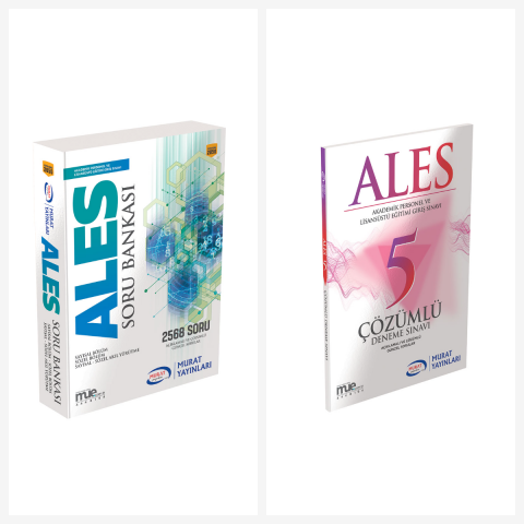 Ales Soru Bankası Ve 5 Çözümlü Deneme Sınavı Set.