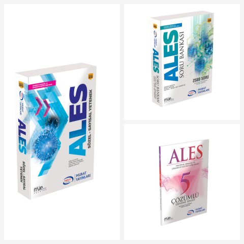 Ales Sözel-sayısal Konu A.-soru Bankası Ve 5 Çözümlü Deneme Sınavı Set.
