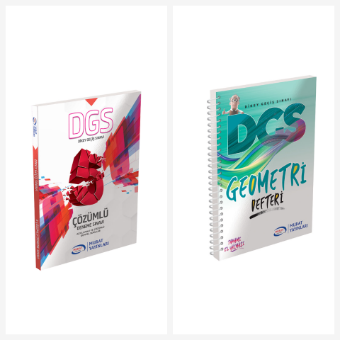 Dgs 5 Çözümlü Deneme Sınavı Ve Dgs Geometri Defteri Set.