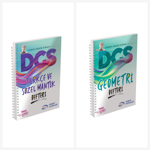 Dgs Türkçe Ve Sözel Mantık Defteri Ve Dgs Geometri Defteri Set.