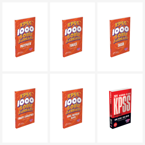 KPSS Ortaöğretim - Önlisans 5 Ders Tek Kitap Konu Anlatımlı ve Soru Bankası Set.(DK)