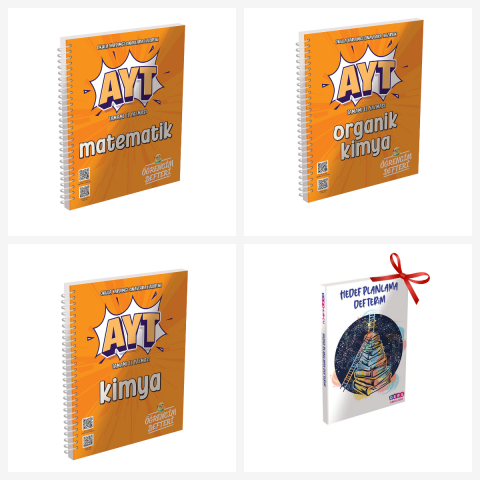 TYT Matematik-Kimya-Organik Kimya Set. Hedef Planlama Hediyeli!!